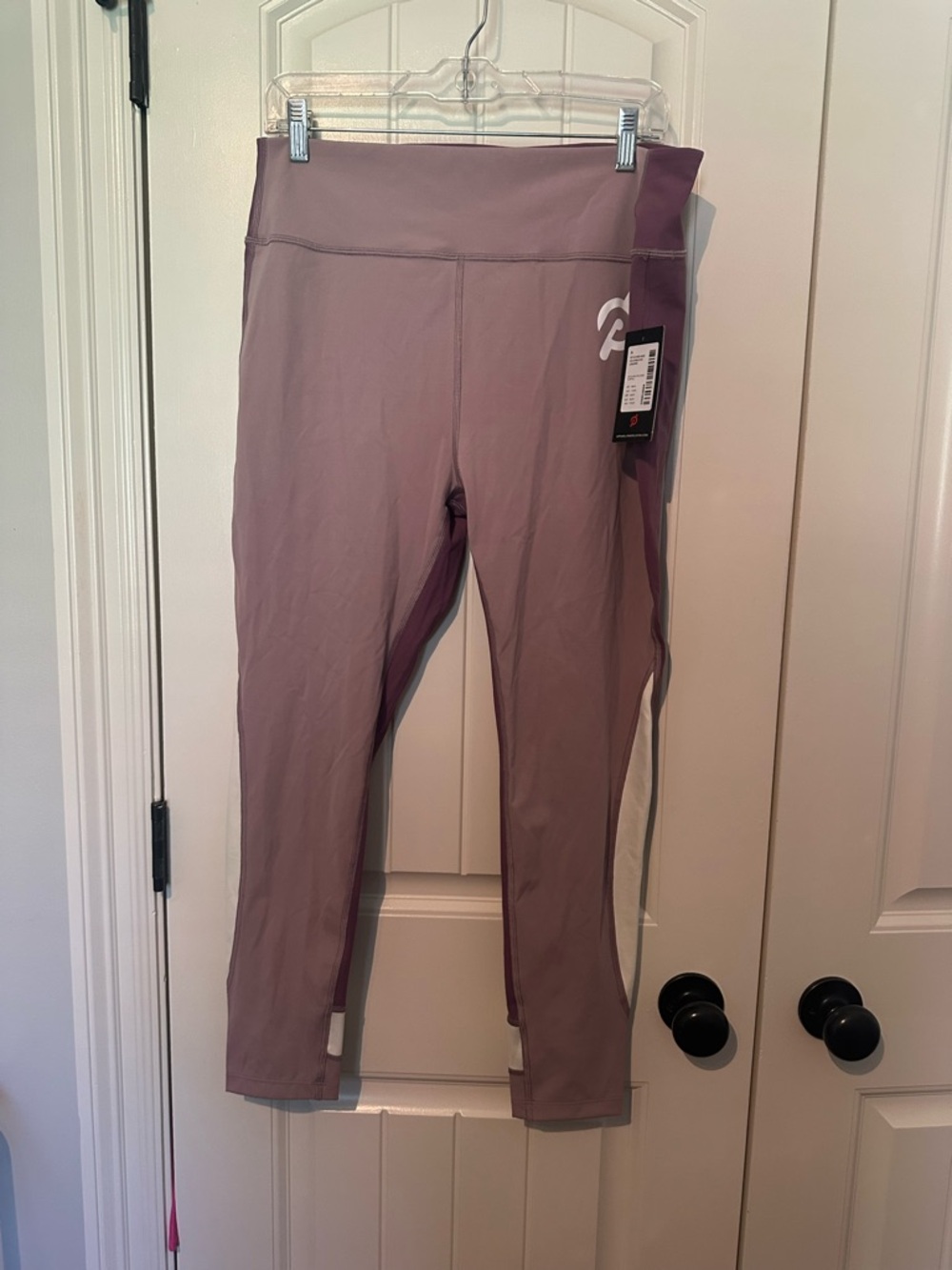 Peloton Mauve/Purple High-Rise Leggings with White Logo